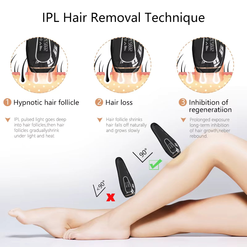 Home Laser Hair Removal Device for Full Body Care