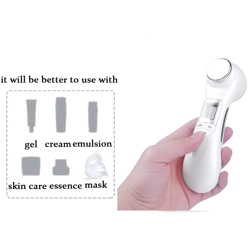 6-in-1 LED Skin Massage Beauty Device